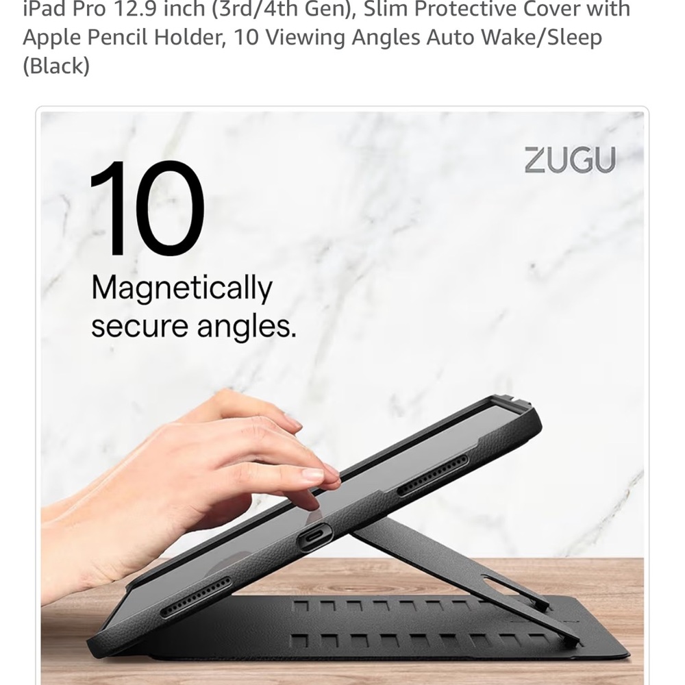 iPad Pro 13 inch Protective Cover - Black